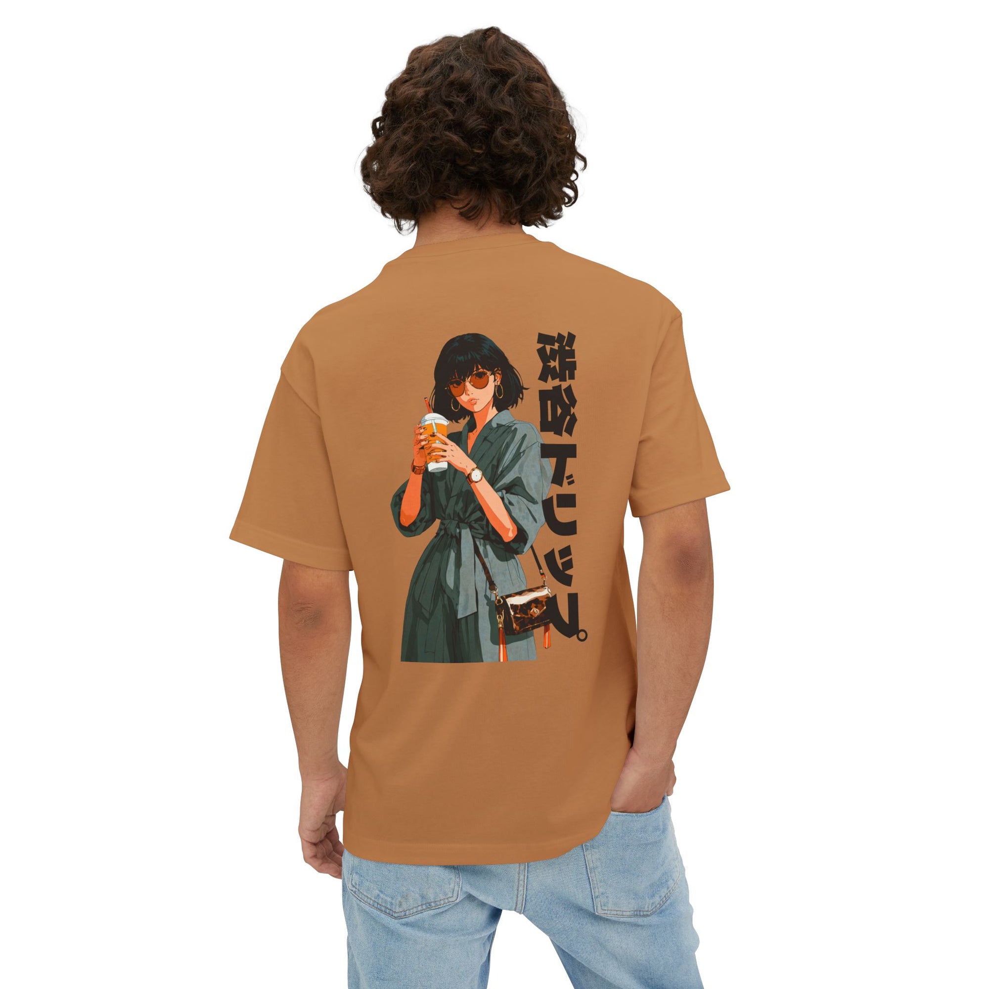 Unisex Oversized Boxy Tee Japanese Retro Anime