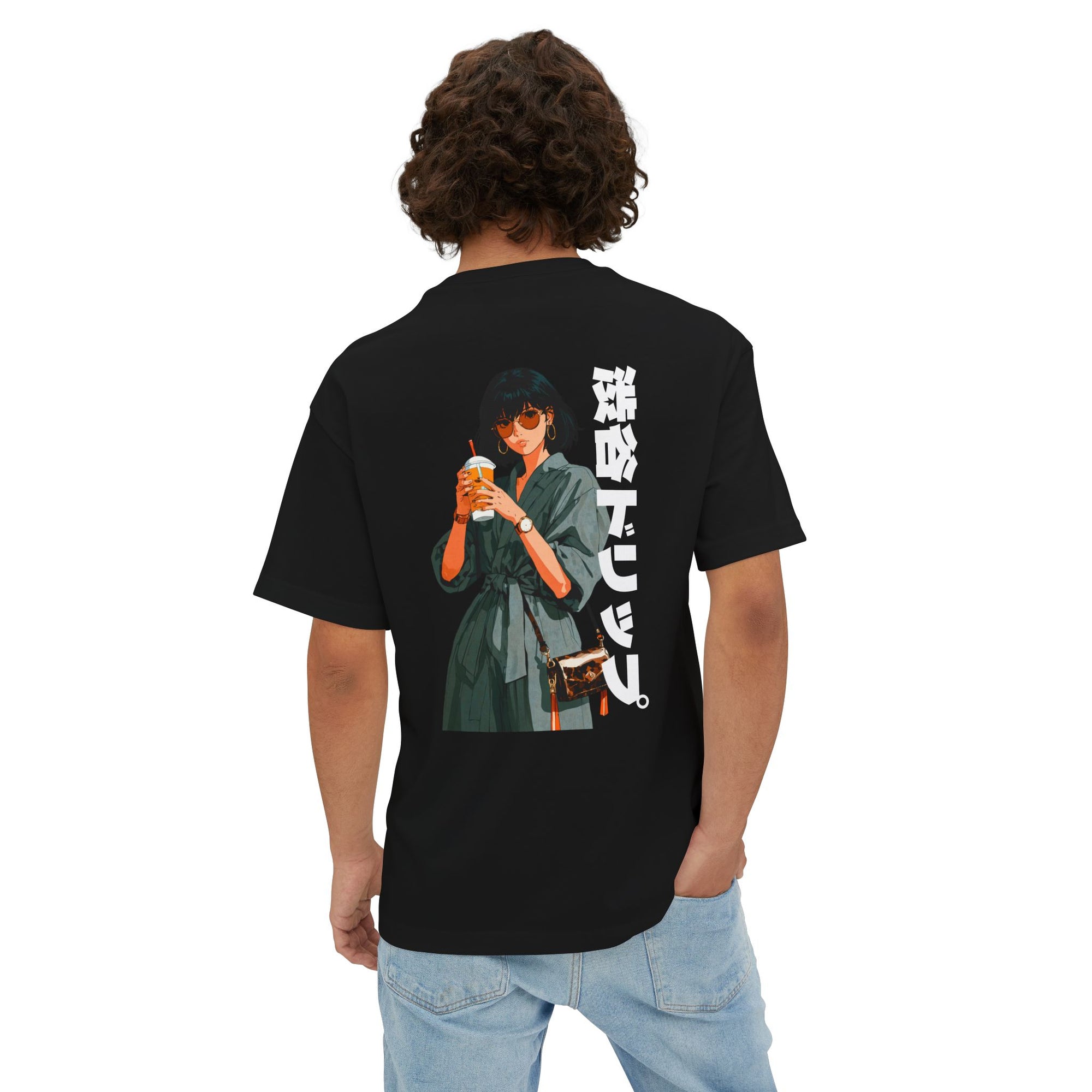 Unisex Oversized Boxy Tee Japanese Retro Anime