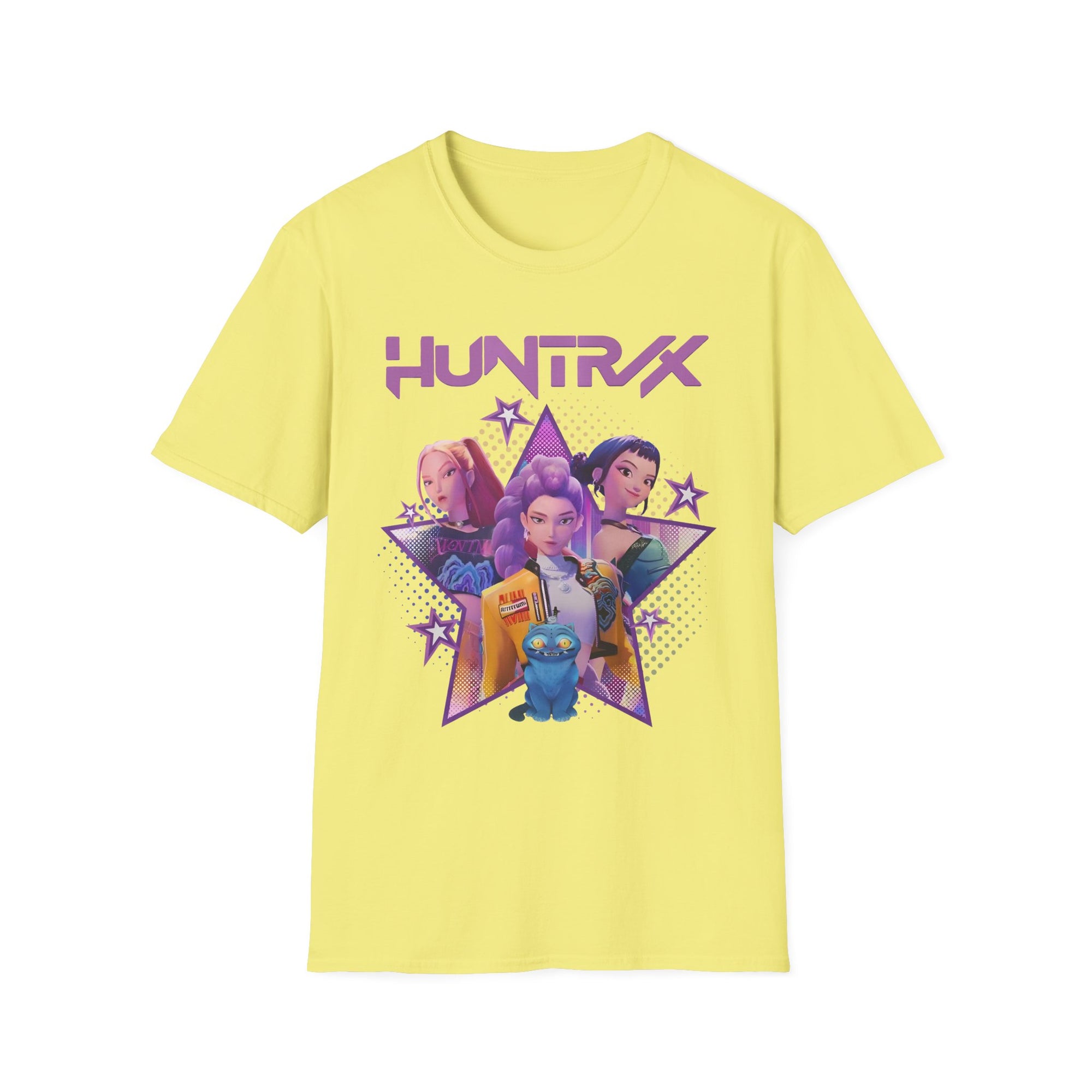 K-Pop Demon Hunter T-Shirt with Rumi, Mira, and Zoey Design