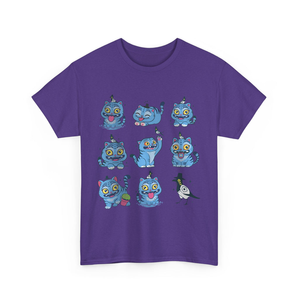 K-pop demon hunter cat and pigeon design