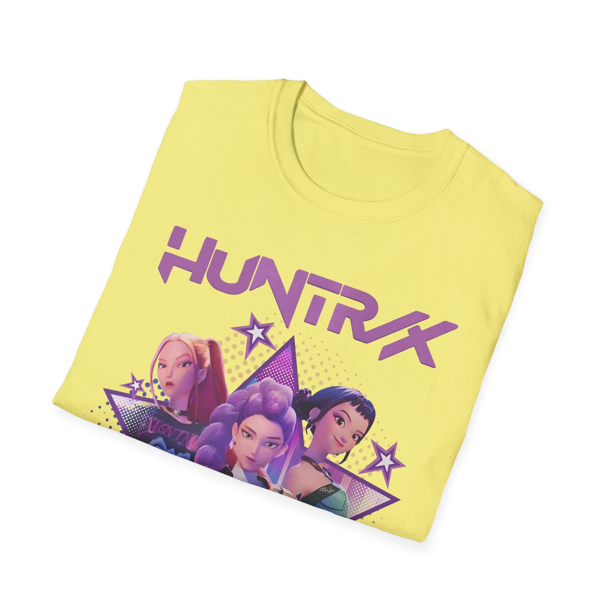 K-Pop Demon Hunter T-Shirt with Rumi, Mira, and Zoey Design