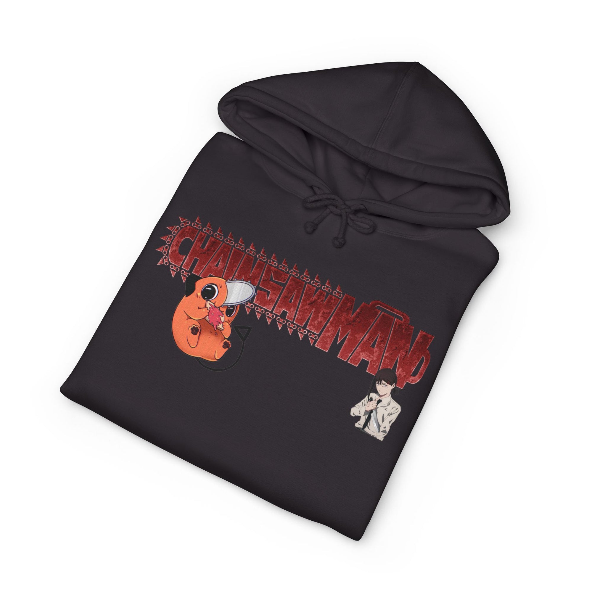 Chainsaw Man Heavyweight Hoodie, Anime Sweatshirt, Unisex Pullover, Cozy Casual Wear, Perfect for Collectors