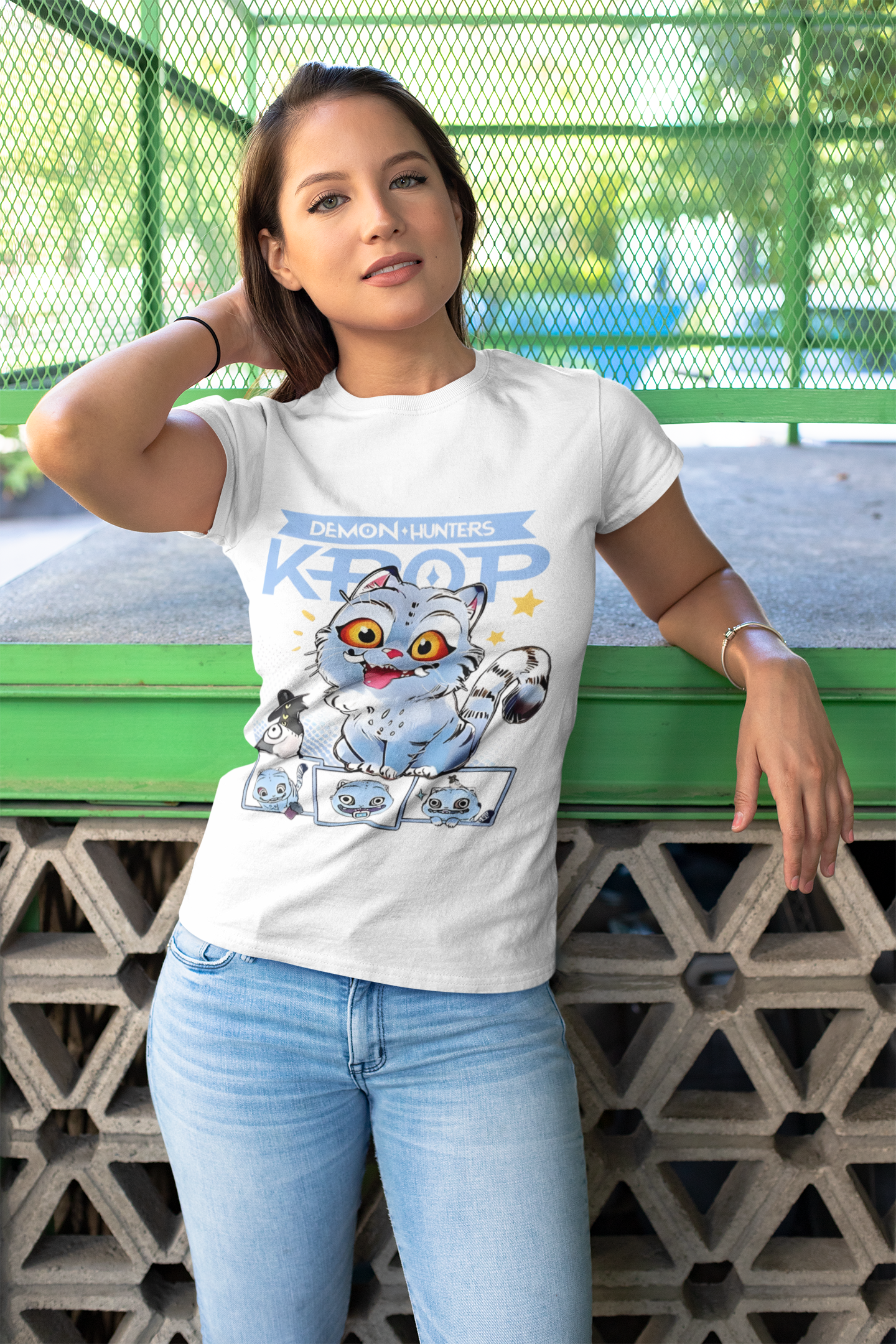 K-Pop Demon Hunter T-Shirt for Cat Lovers