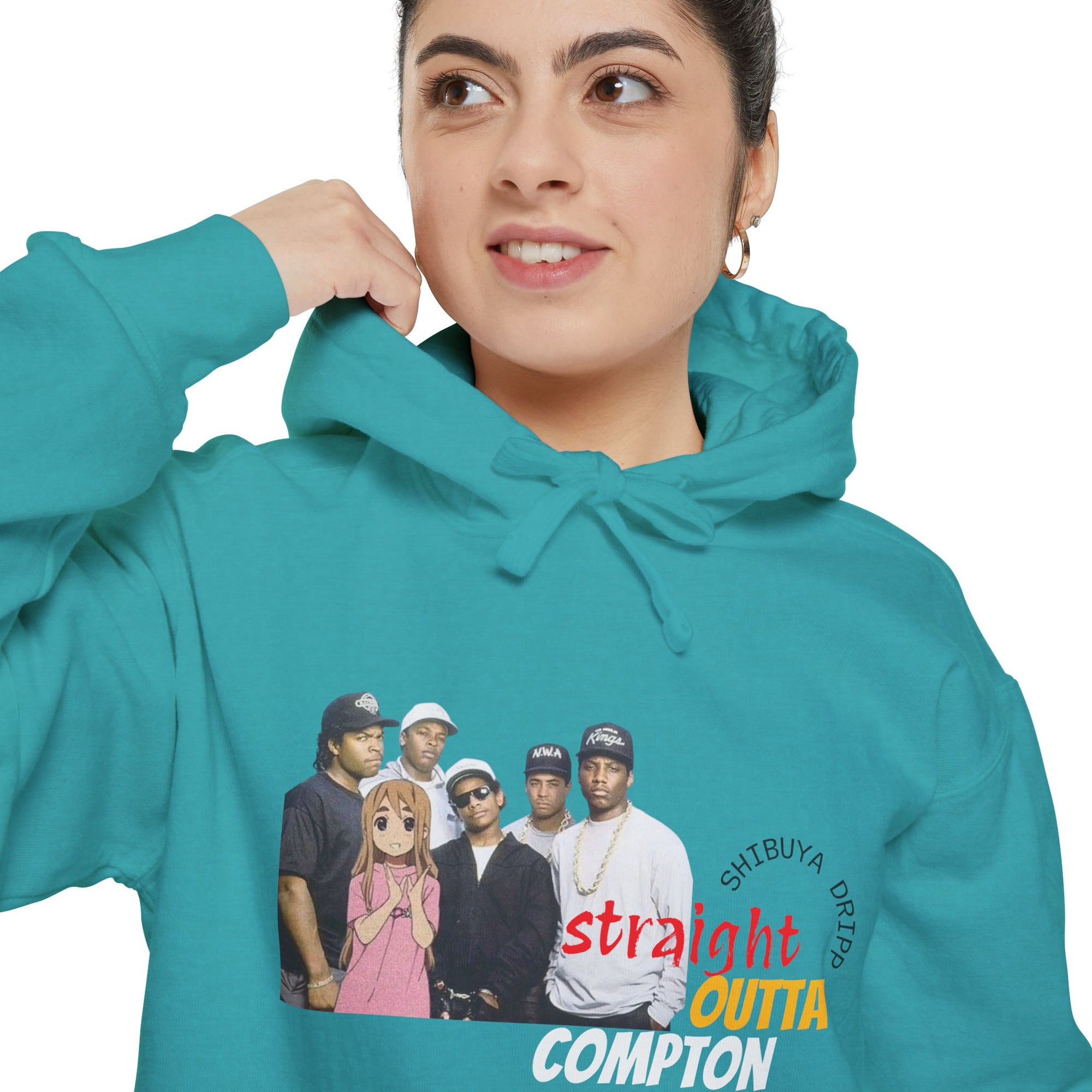 Anime X NWA Hoodie Straight Outta Compton Design Unisex