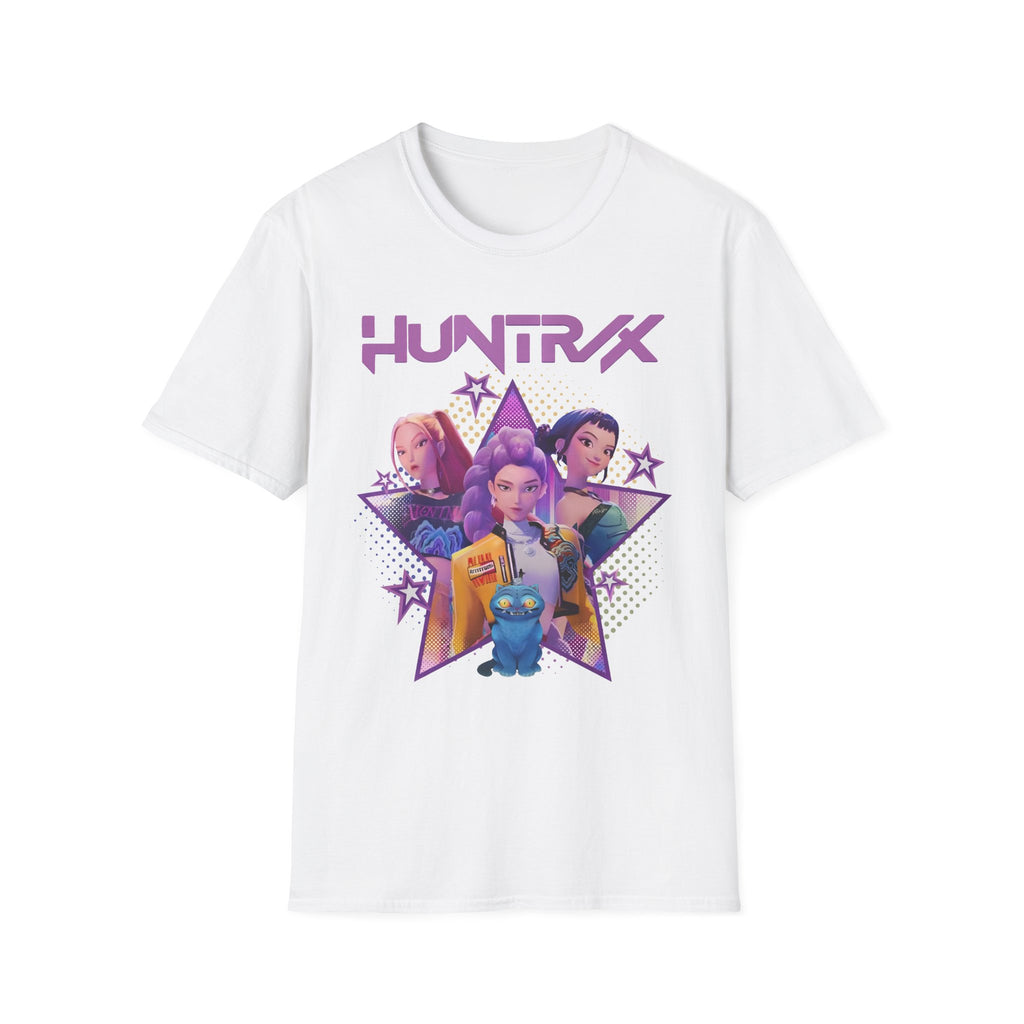 K-Pop Demon Hunter T-Shirt with Rumi, Mira, and Zoey Design