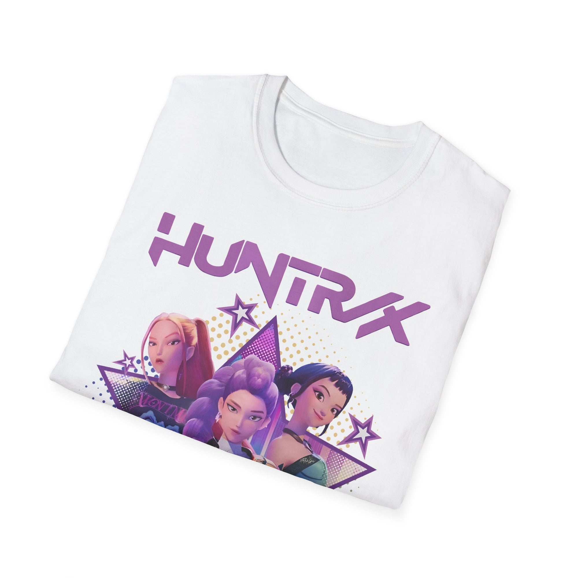 K-Pop Demon Hunter T-Shirt with Rumi, Mira, and Zoey Design