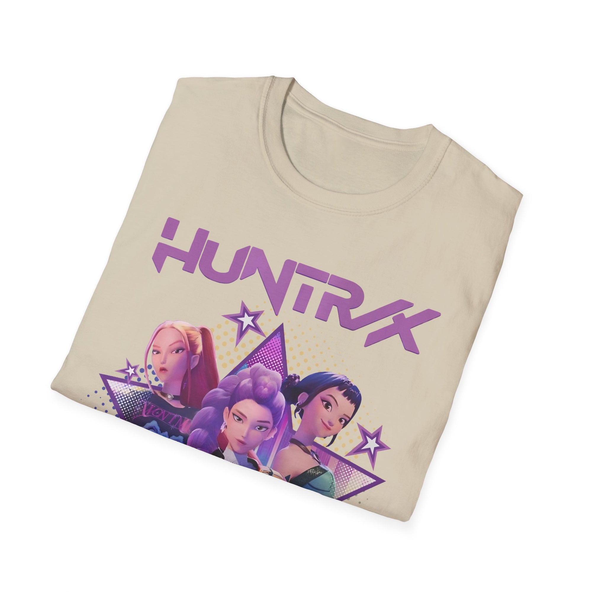 K-Pop Demon Hunter T-Shirt with Rumi, Mira, and Zoey Design